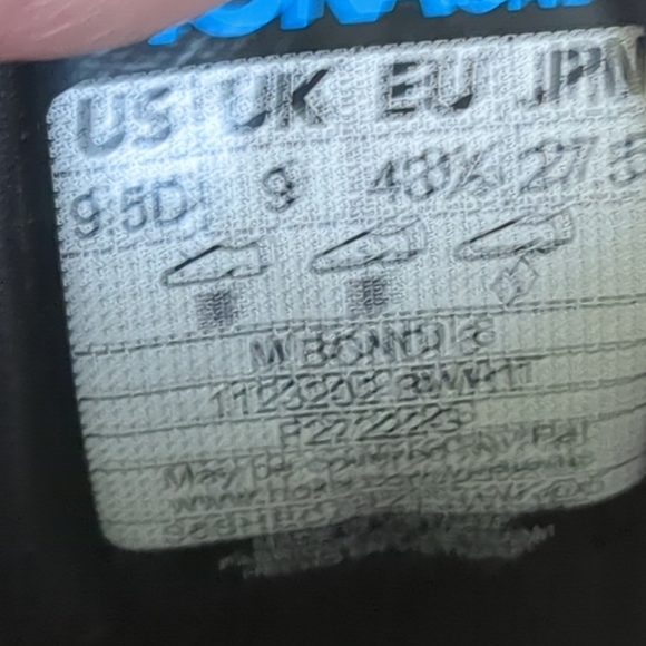 Hoka Bondi 8 Women's Black White Size 9.5 D - Picture 6 of 10